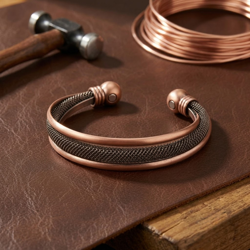 Ruth's Cairn Copper Bracelet