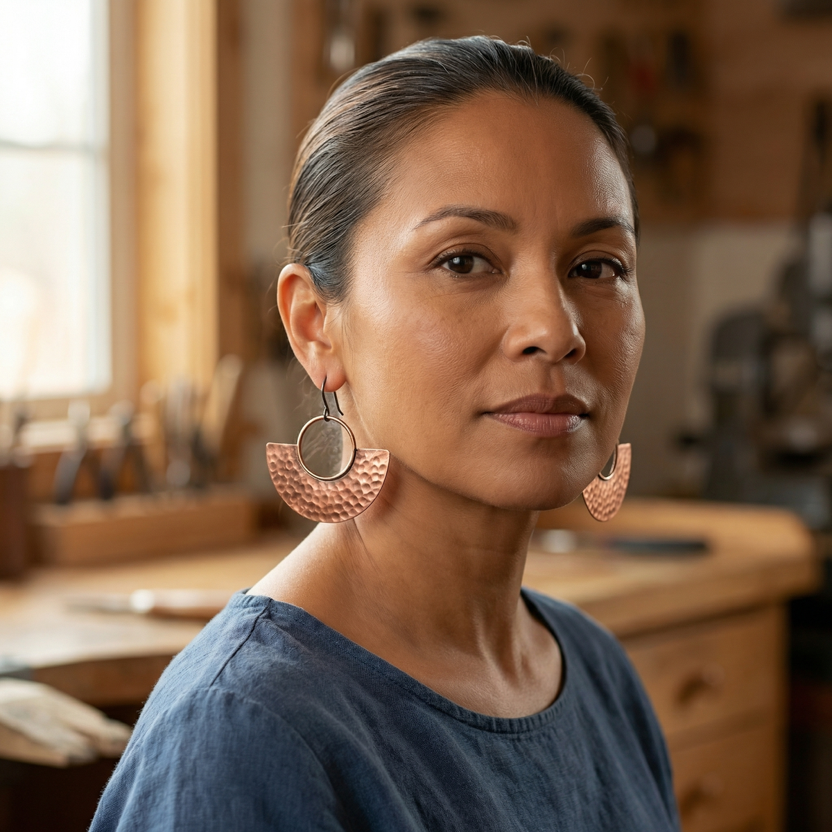 Ruth's Sol Copper Earrings