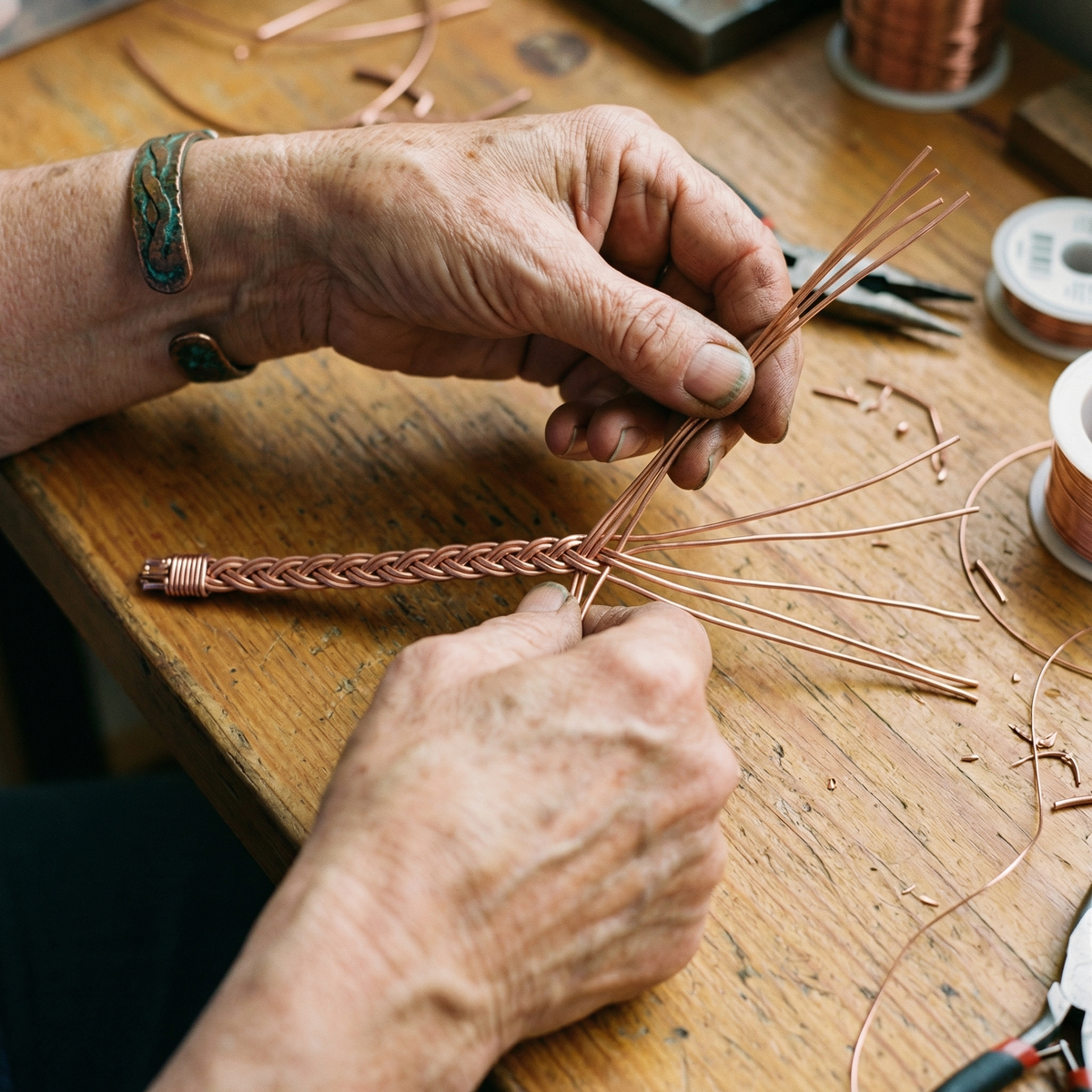 Ruth's Reed Copper Anklet