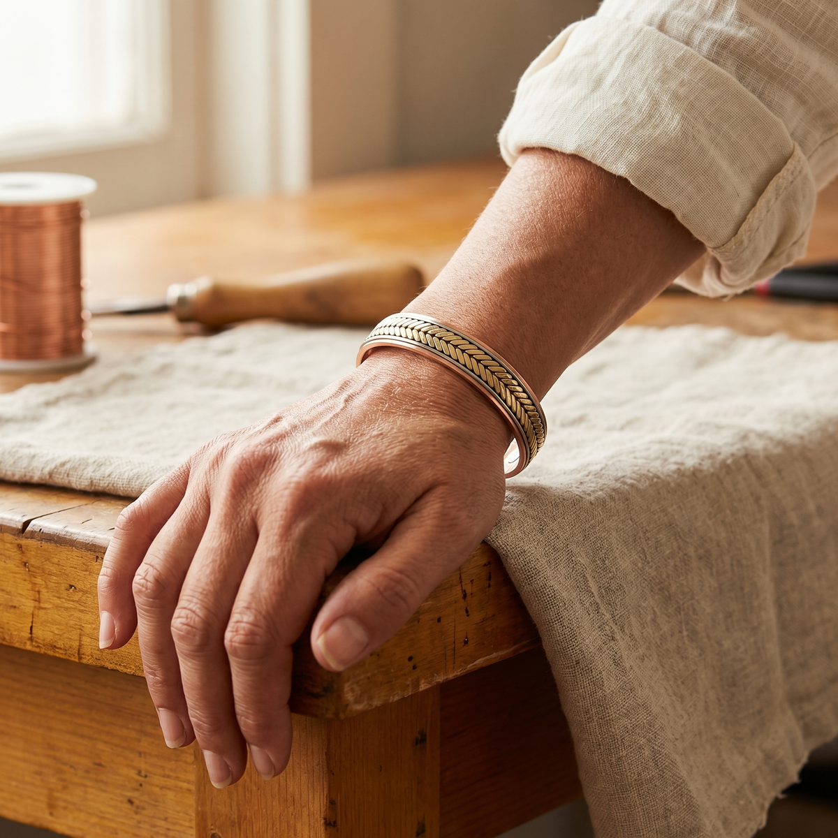 Ruth's Harvest Copper Bracelet
