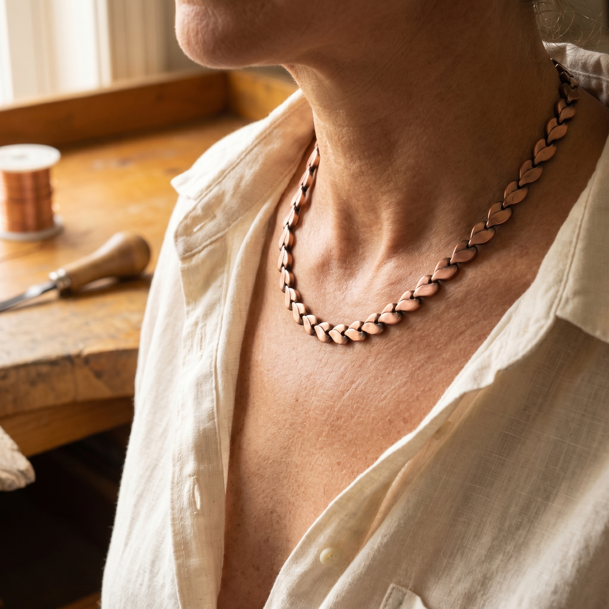 Ruth's Briar Copper Necklace