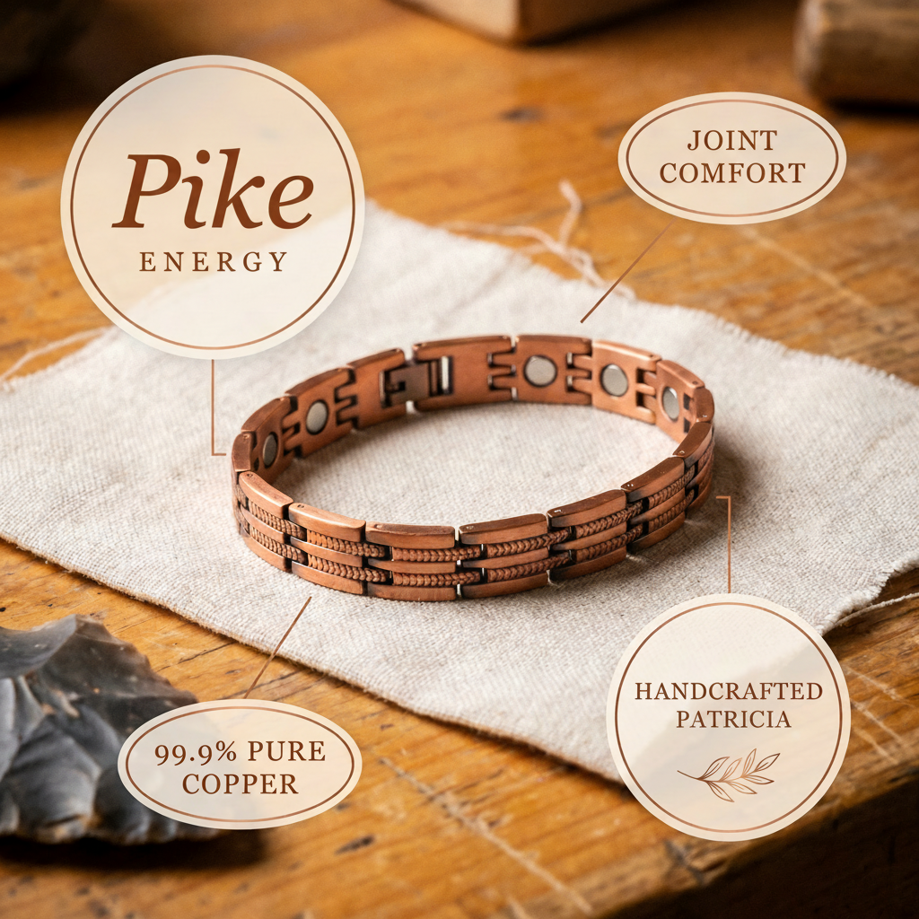 Ruth's Pike Men's Copper Bracelet