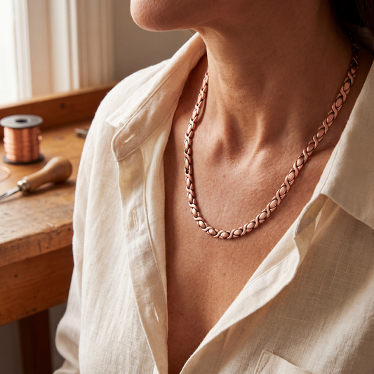 Ruth's Cedar Copper Necklace