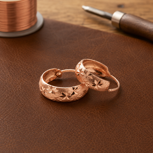 Ruth's Flora Copper Earrings