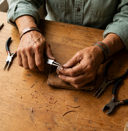 Ruth's Braid Copper Ring