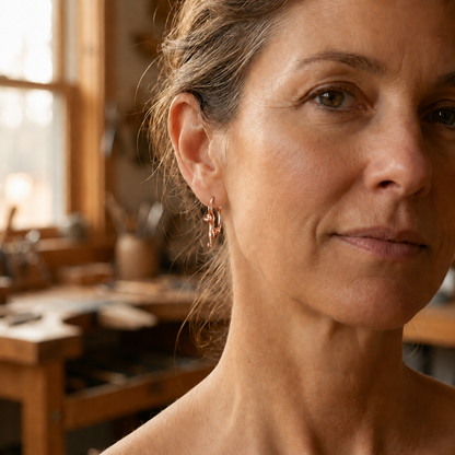 Ruth's Kiln Copper Earrings