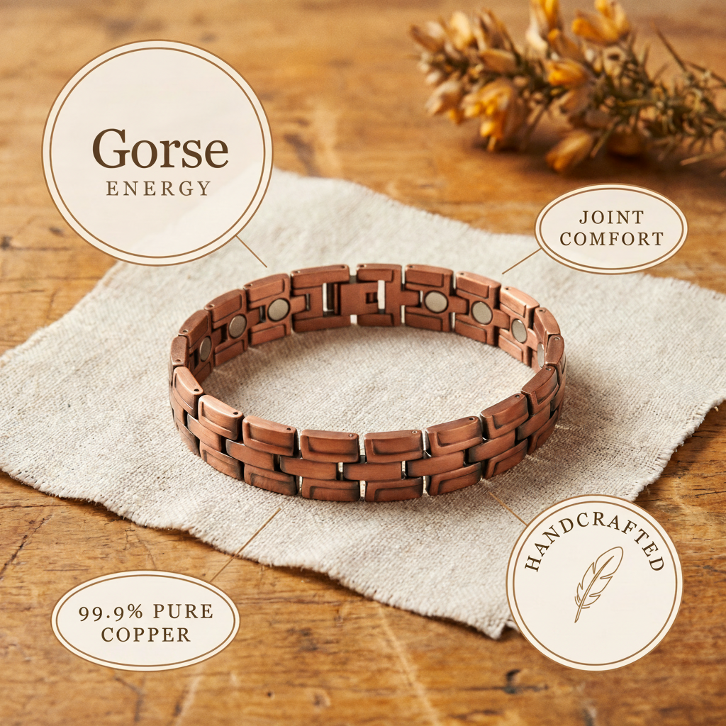 Ruth's Gorse Men's Copper Bracelet