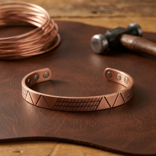 Ruth's Crest Copper Bracelet
