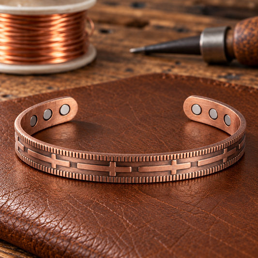 Ruth's Cross Copper Bracelet