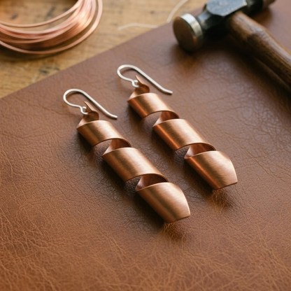 Ruth's Dusk Copper Earrings