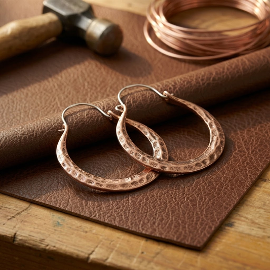 Ruth's Ember Copper Earrings