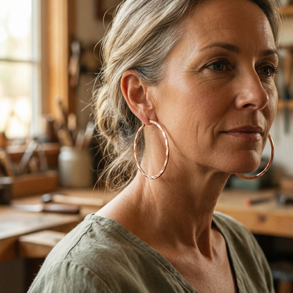 Ruth's Willow Copper Earrings