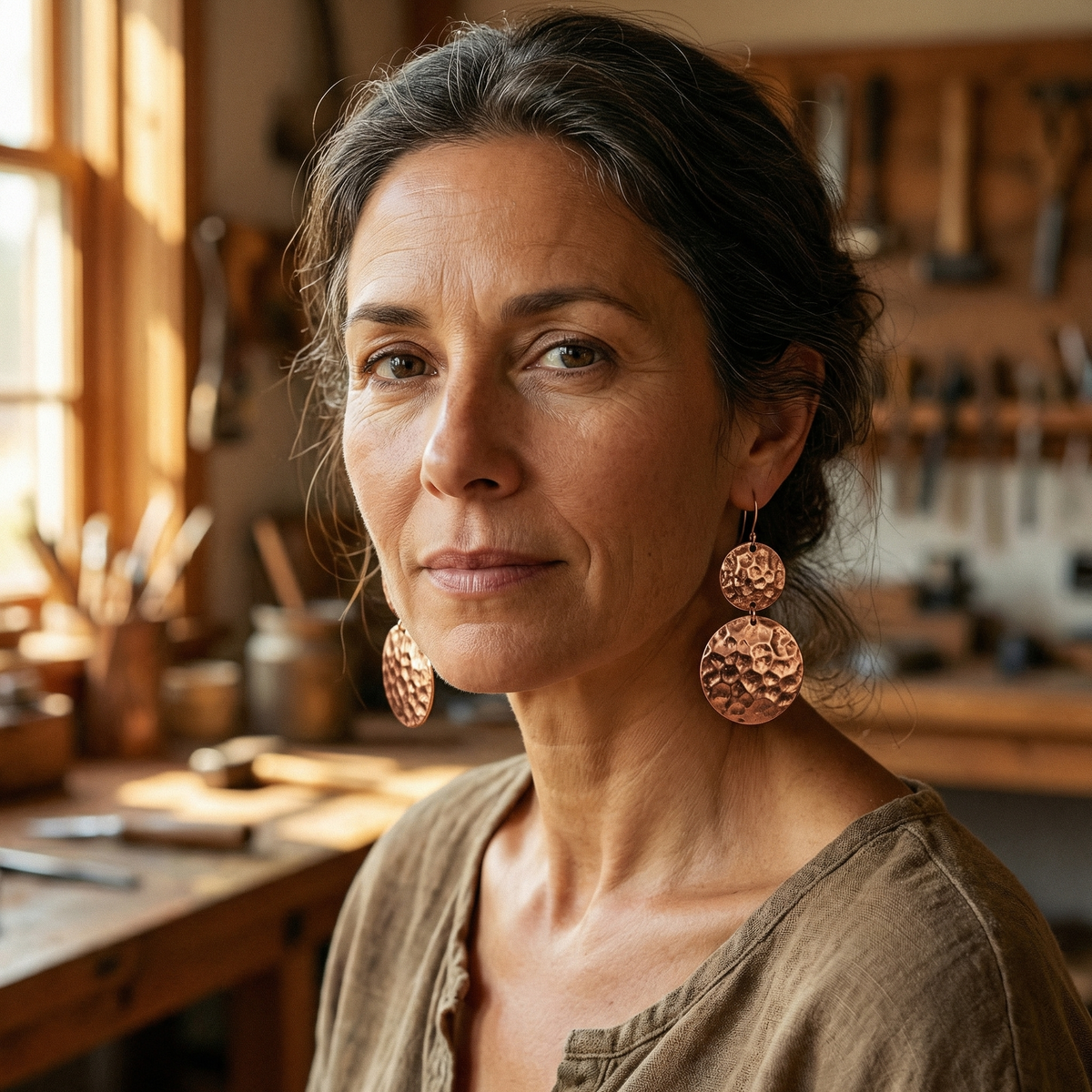 Ruth's Solstice Copper Earrings