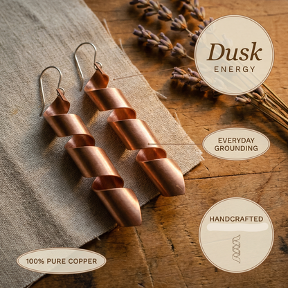 Ruth's Dusk Copper Earrings