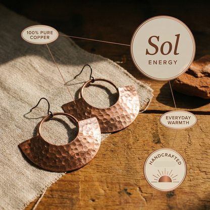 Ruth's Sol Copper Earrings