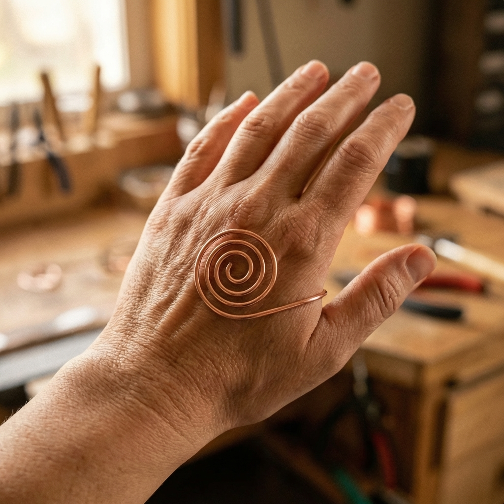 Ruth's Flow Copper Hand Spiral