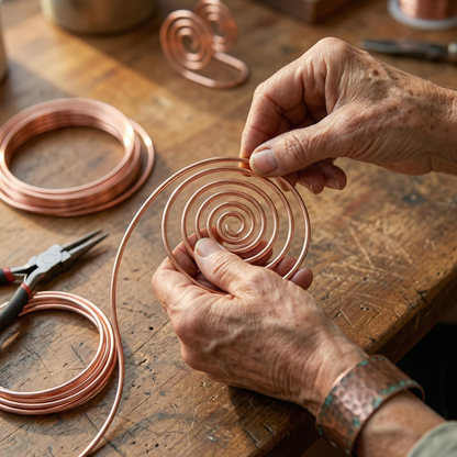 Ruth's Flow Copper Hand Spiral