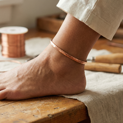 Ruth's Sand Copper Anklet