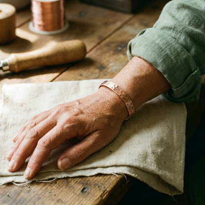 Ruth's Lodestone Copper Bracelet