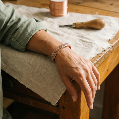 Ruth's Wave Copper Bracelet