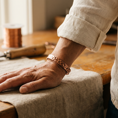 Ruth's Furrow Copper Bracelet