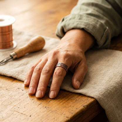 Ruth's Burr Copper Ring
