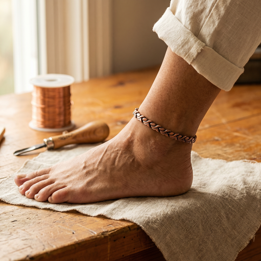 Ruth's Dune Copper Anklet