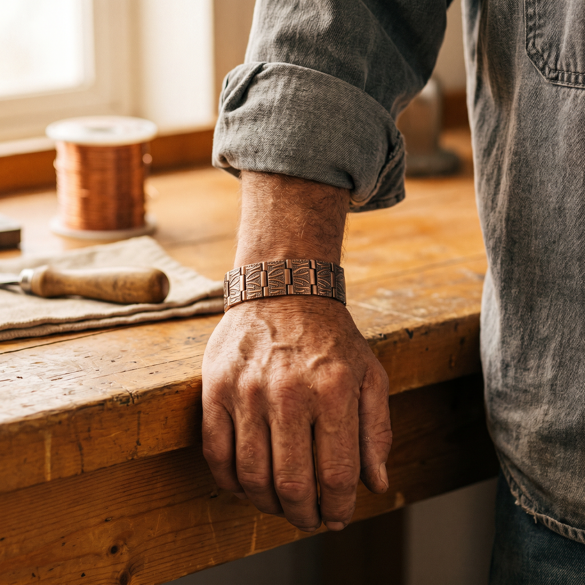 Ruth's Grit Men's Copper Bracelet