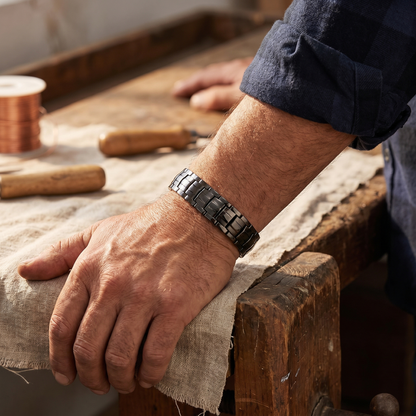 Ruth's Ochre Men's  Copper Bracelet
