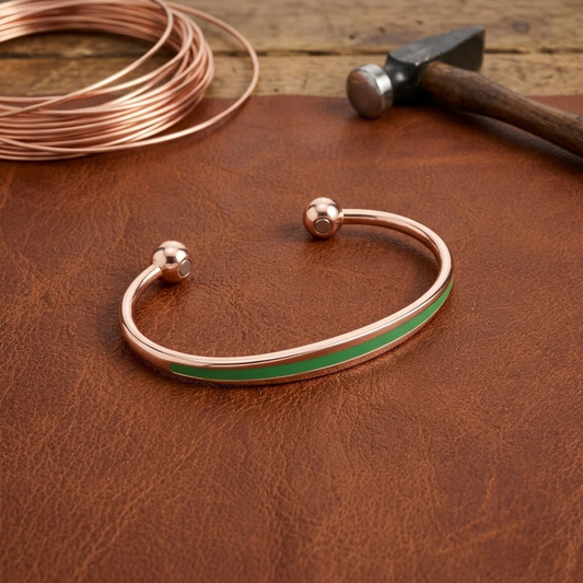 Ruth's Jade Copper Bracelet