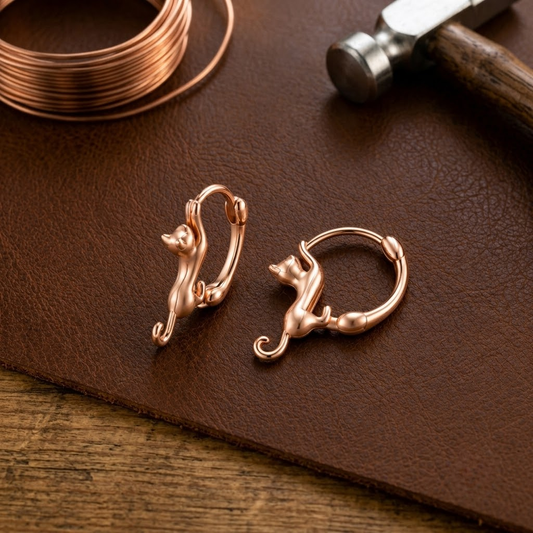 Ruth's Kiln Copper Earrings