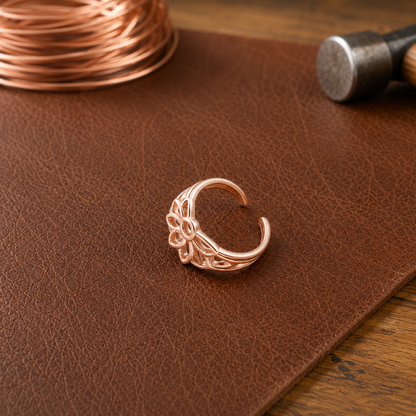 Ruth's Petal Copper Toe Ring