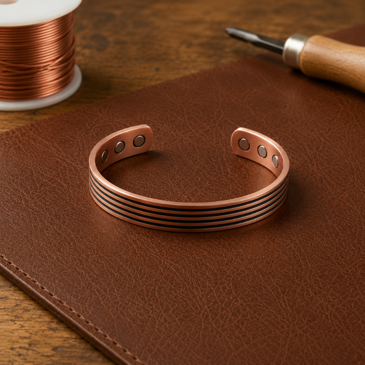 Ruth's Sage Copper Bracelet