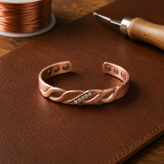 Ruth's Seam Copper Bracelet