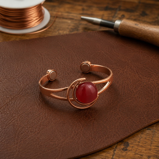Ruth's Sphere Pink Copper Bracelet