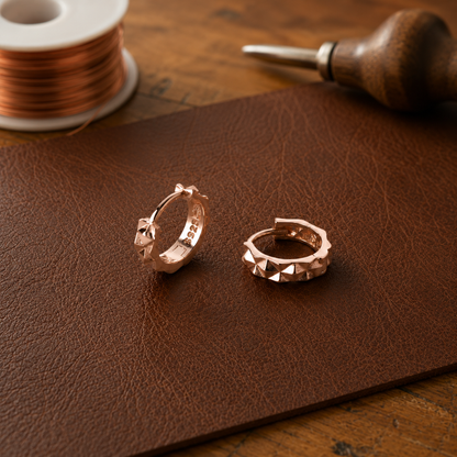 Ruth's Spike Copper Earrings