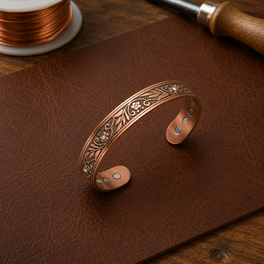 Ruth's Sprig Copper Bracelet
