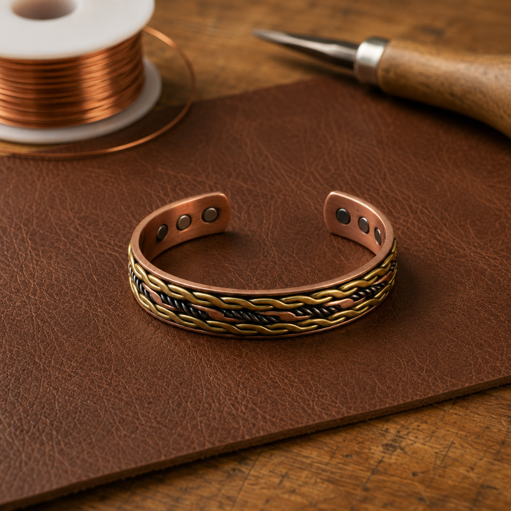Ruth's Weave Copper Bracelet
