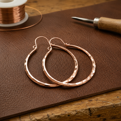 Ruth's Willow Copper Earrings